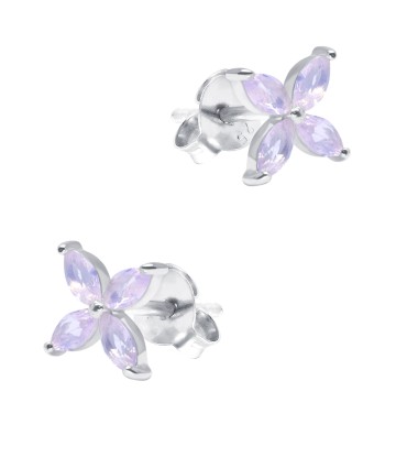 Beautiful Flowers Silver Stud Earring STS-6212